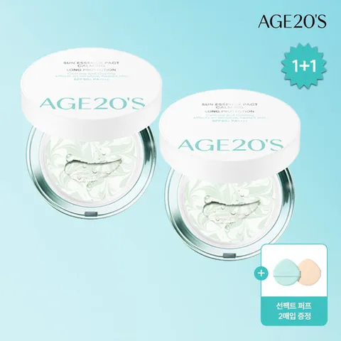 [에이지투웨니스]AGE20S 선 에센스 팩트 카밍 롱프로텍션 X 2개 (SPF50+ PA++++)