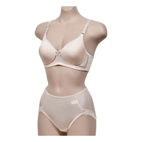 국산 인견 브라 B컵 팬티 속옷 세트 천연풍기 레이스