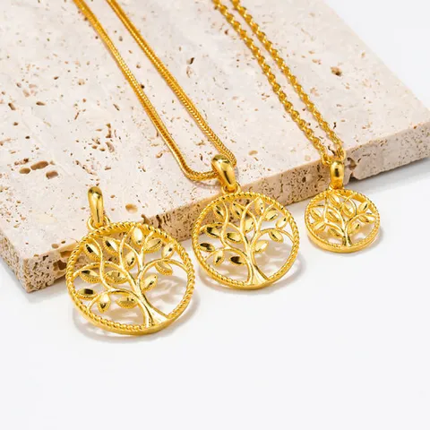 24K 순금 펜던트 로프 생명의 나무 메달 11.25g