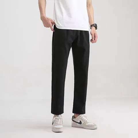 데일리 남성 베이직 밴딩 슬랙스 일자 팬츠