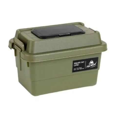 미니 캠핑 다용도 수납 박스 카키