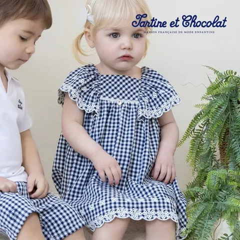 [타티네쇼콜라]TC)GH플레르체크원피스