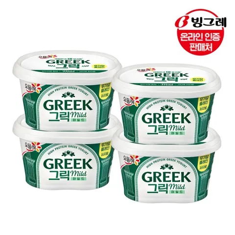 빙그레 요플레 그릭요거트 마일드 400g x4개