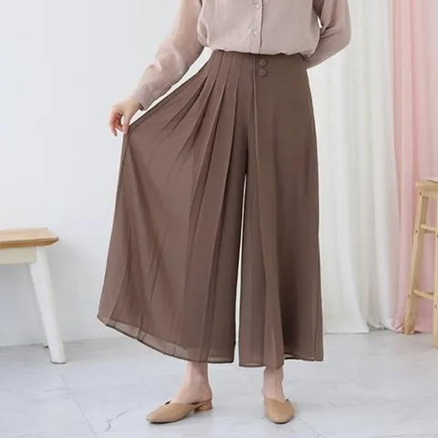 [웬디즈갤러리]이중 쉬폰 와이드 팬츠 MPT127