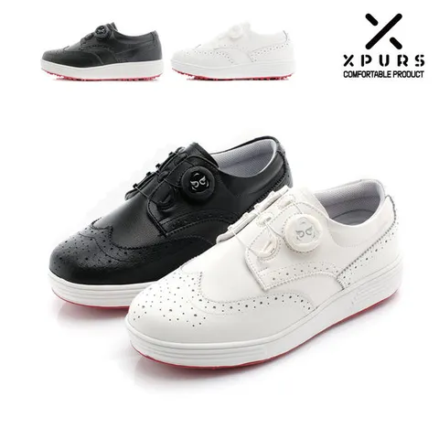 [엑스퍼스]국산 가죽 여성 다이얼 골프화 스파이크리스 - 윙팁W