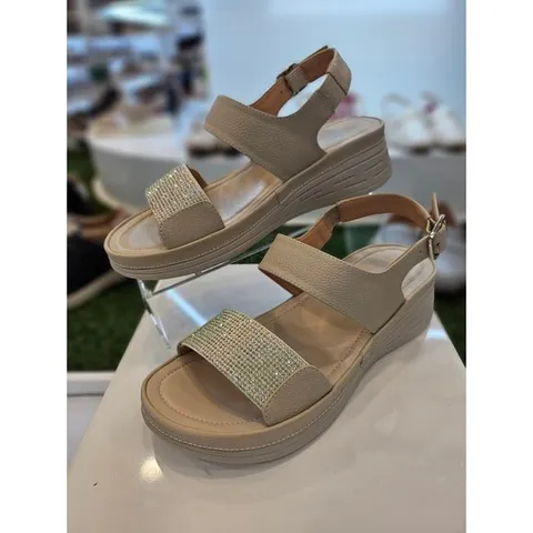 [허시파피]여성 초경량 핫피스 스트랩 컴포트 투밴드 샌들   No