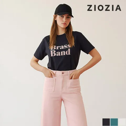 [지오지아 여성] 여성 레터링 그래픽 반팔티 C (AFC2TR1101_C)