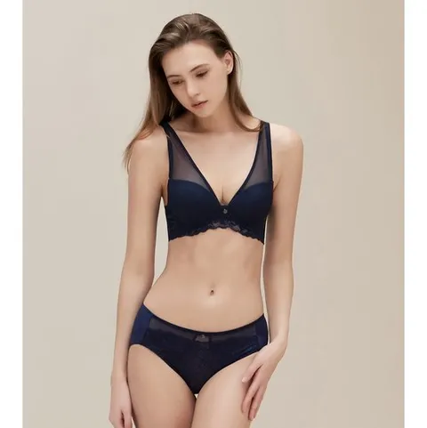 [ 롯데백화점 ][비비안(언더웨어)]BR1843A BP1843P 볼륨서포트 노와이어&노후크 브라 햄팬티세트