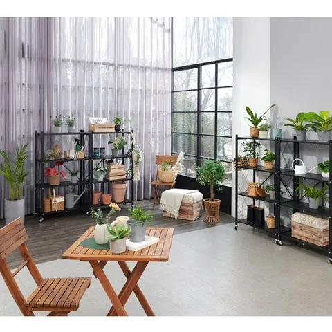 센스업 3초 접이식 철제 폴딩선반 4단 단품