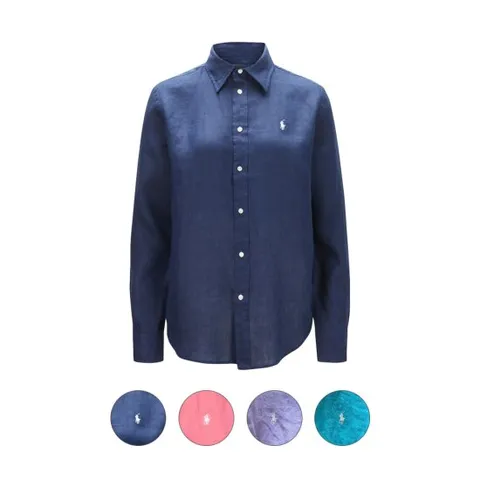 [폴로 랄프로렌] 여성 릴렉스핏 린넨 긴팔 셔츠 211867454