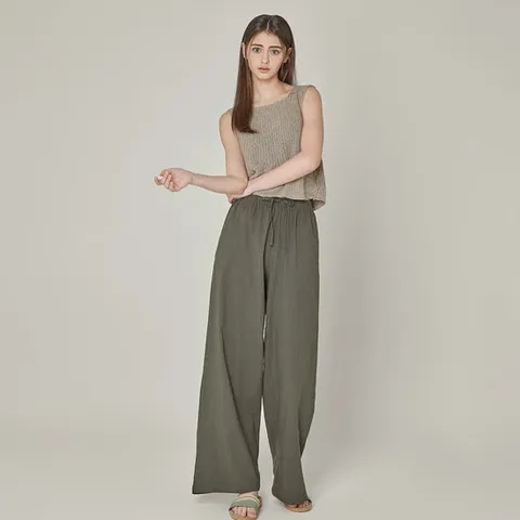 이지 린넨 9부 여팬츠 ULZ3000