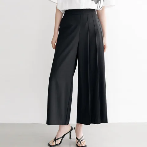 S2201 핀턱 플리츠 와이드팬츠