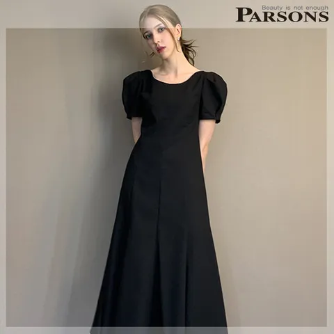 [ 롯데백화점 ][파슨스] 볼륨 퍼프 플레어 원피스 (MSPR5OP04)