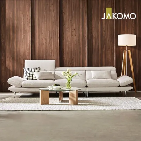 [자코모]메이트 멀티 4인 기능성 젠위브 패브릭 소파+쿠션2개