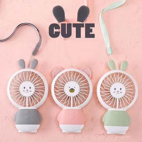 얇고 앙증맞은 핸드선풍기 목걸이줄 LED 핸디 고급