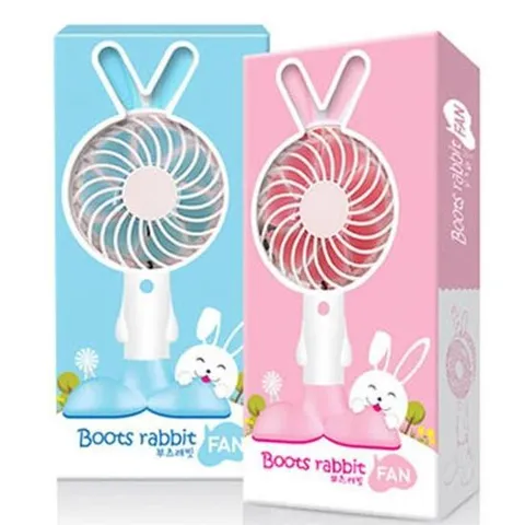 휴대용 토끼귀 스탠드 목걸이 선풍기 핸디 충전식 고급