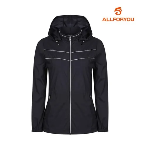 [올포유][올포유] 여름 여성 테이프 포인트 후드 탈부착 점퍼 AW