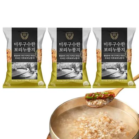 미루구수한 보리 누룽지 70g, 15개입 국산쌀100% 1kg