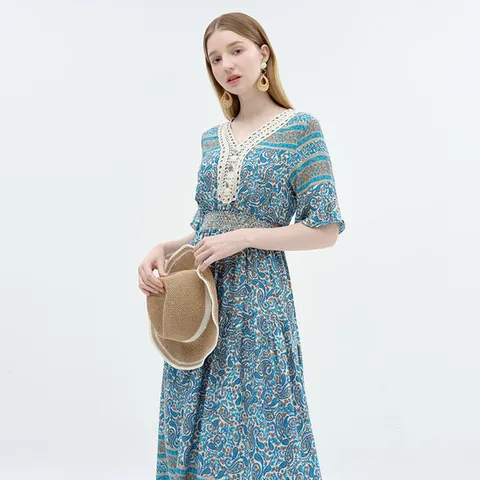 [컬러추가]페이즐리 원피스 KOOPO602(4 colors)