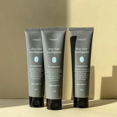 심플리오 딥클린 치약 [아이스 페퍼민트] 130g 3개입