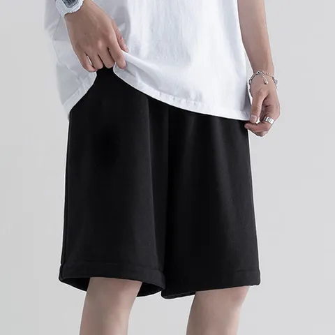 남성 심플 무지 3컬러 허리밴딩 면 반바지 IS-PA62N