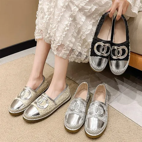 [이쁘다슈즈] 에센브 스팽글 에스파드류 슬립온