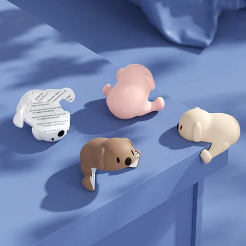 곰돌이 아기 모서리 보호대 실리콘 모서리가드 4개 1세트 책상 식탁 가구 코너 안전쿠션 OFDJ-CNPT1