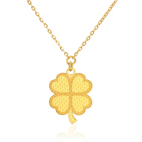 여자 순금 목걸이 1.87g 24K [심플 클로버]