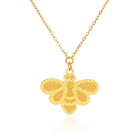 여자 순금 목걸이 3.75g 24K [심플 꿀벌]