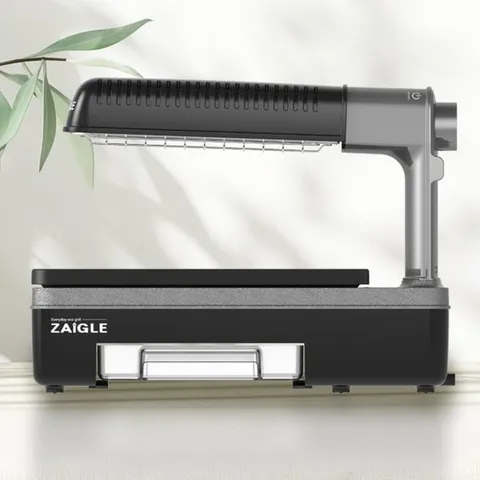 자이글 파티스페셜 콤팩트한 사이즈 상부램프회전 가정용 전기그릴(멀티볶음팬 추가증정)