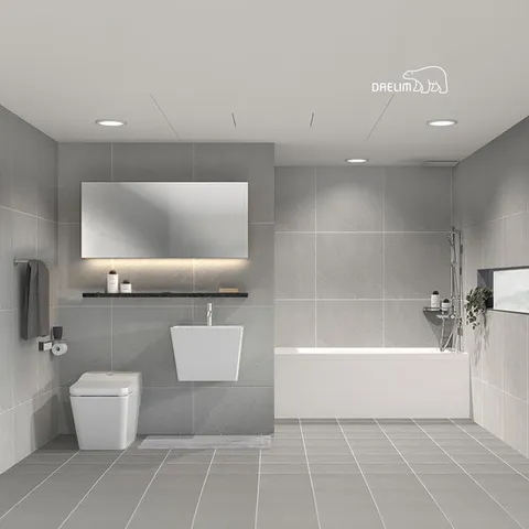 대림바스 프리미엄 블랙에디션 스마트렛  LED 와이드플랩장 거실욕실 리모델링