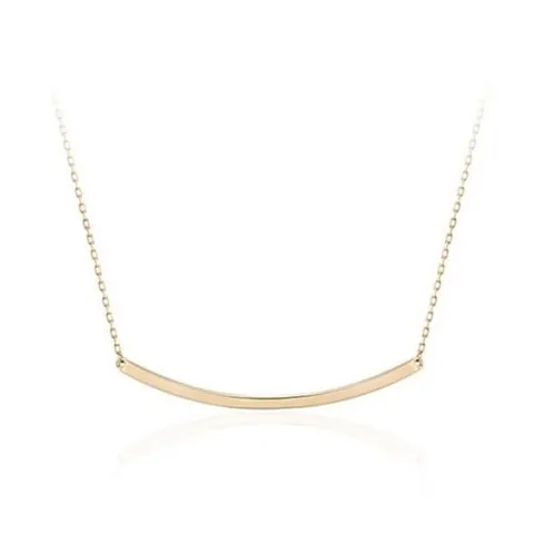 정품 14K 골드 심플 라운드 스틱 체인 목걸이