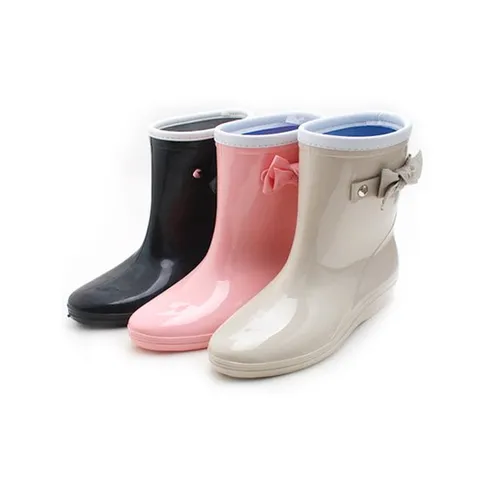 [바나나팜스]주니어 성인 레인부츠 DB 리본 장화-250mm(jh)