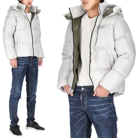 [듀베티카] TIFO 로고 패치 VUDJ30436K0001 GRL 남성 다운 패딩