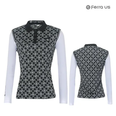 페라어스 여성 골프 냉감 더블 스컬티셔츠 ATBU5066S2