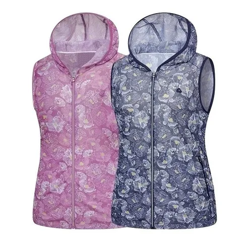 비티알 여성 여름 메쉬 후드 베스트 라네스(여) BTV7843W