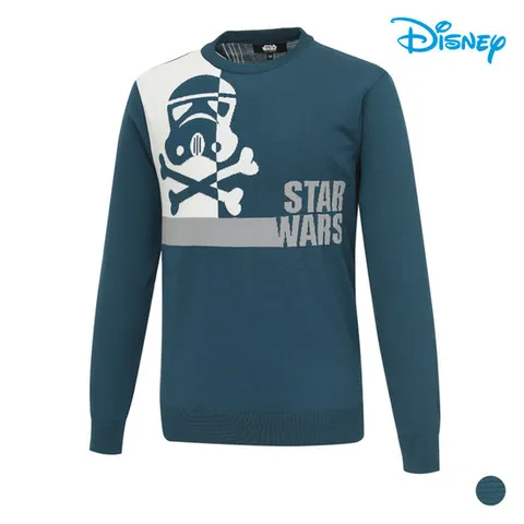 [디즈니골프] 남성 스타워즈 라운드넥 니트 스웨터 DN1MKT001