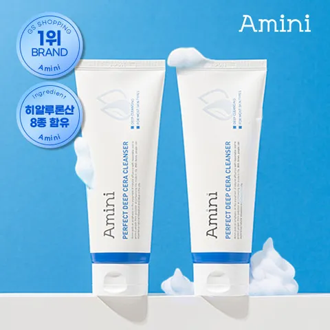 [체험특가,뷰티1위] 아미니 퍼펙트 딥 세라 폼클렌징 150ml 2개