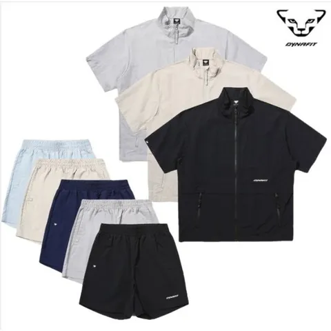 [ 롯데백화점 ]공용 TARAN 우븐 반팔 자켓+4부반바지 SET