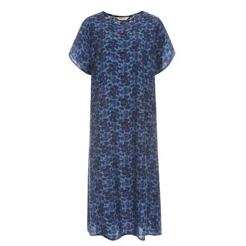 [샵앤]패턴 여성 쿨링 여름 이지웨어 인견 3부원피스 G-PP-WDR-1469-네이비