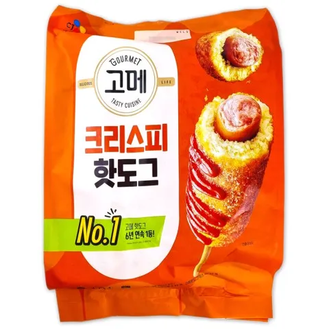 CJ 고메 크리스피 핫도그 1040g(80g x 13입) 아이스박스 발송