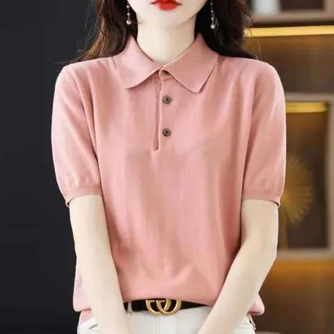 네온[1630]-폴로 넥 니트