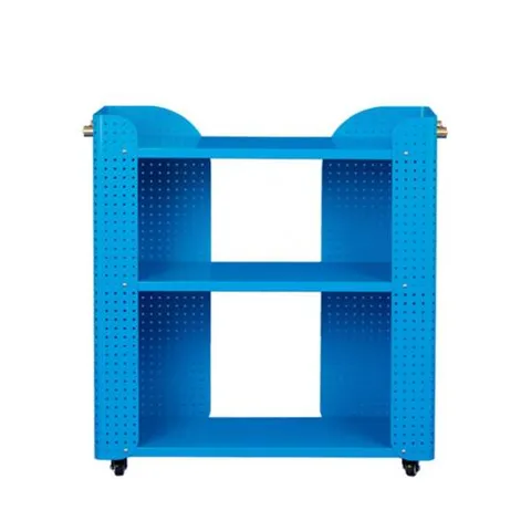 [무케] 피알피알_철제 3단 트롤리 (무소음 바퀴) (WATER BLUE)