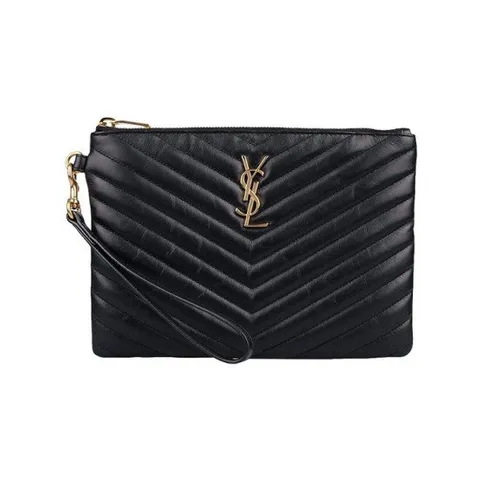 [생로랑] 25FW 모노그램 마틀라세 클러치백 (379039 CWU01 1000)