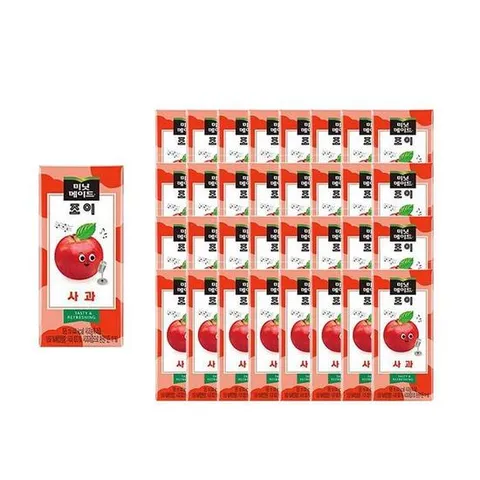 미닛메이드 조이 사과 주스 195ml 32팩
