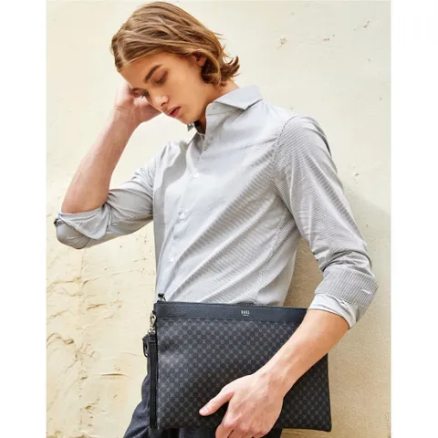 [ 롯데백화점 ][닥스ACC]블랙 DD 패턴 클러치백 DBBA4F466