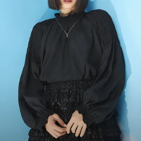 [메르에](2종세트) 시그니처 프릴 블라우스2종 LB-AL01