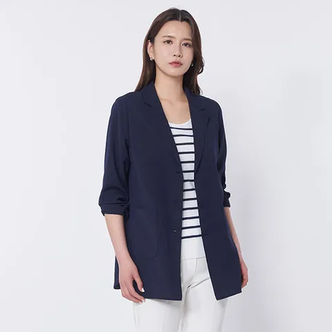 [빌드]BOSJ117 깃털 써머 자켓/빅사이즈/미시/여성/여름