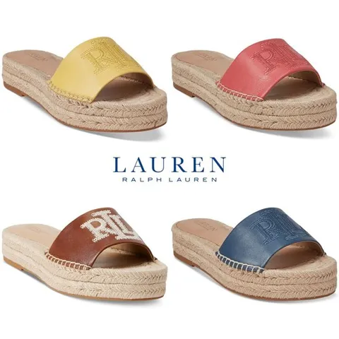 폴로 랄프로렌 17555020 여자 폴리 에스파드리유 플랫폼 샌들