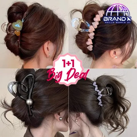 [체험특가][브랜드엑스] 기간한정 브랜드엑스 신상 2p 러블리 인기 집게핀 균일가 행사